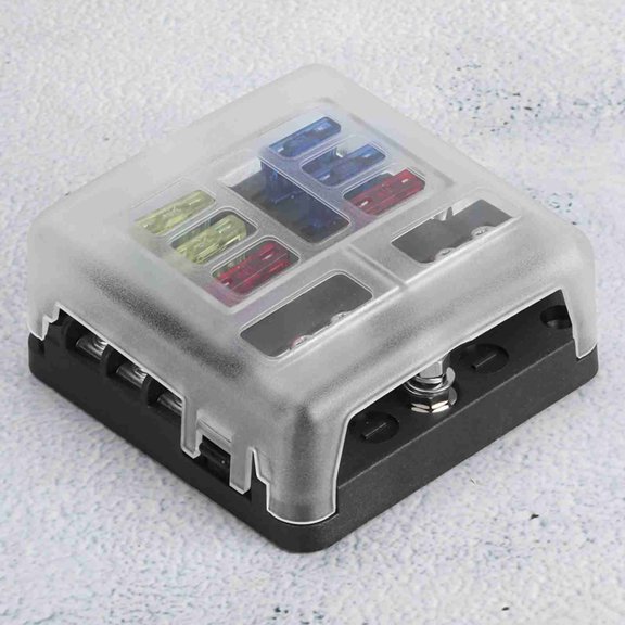 Car Blade Fuse Box With LED Warning Light, Quick Blown Fuse Detection, Durable <span Style="background:red"></span>