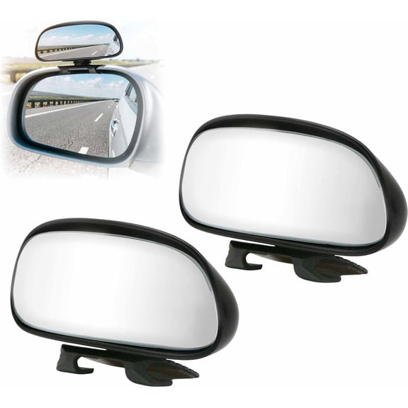 Car Blind Spot Mirrors 2-Pack Adjustable Convex Wide Angle