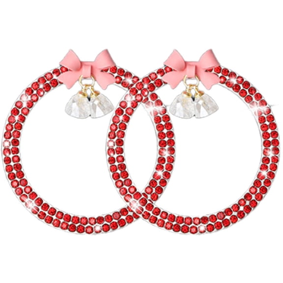 Car Bling Rhinestone Engine Start Ring Decals, 2pcs Car Push Start Button Cover Sticker, Sparkling Car Interior Accessories for Women