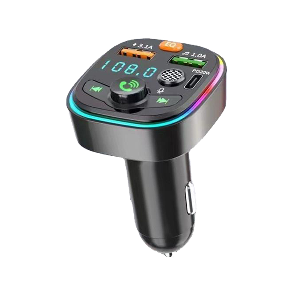 Car Bluetooth 5.0 FM Transmitter, USB Car Bluetooth Adapter, Handsfree