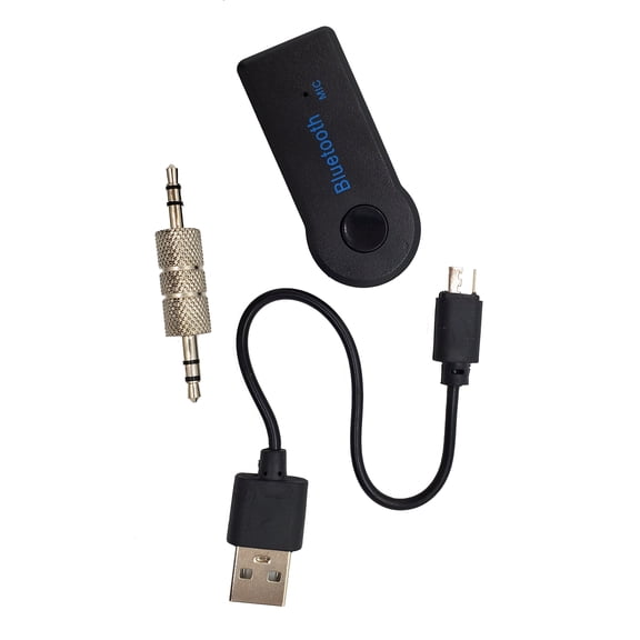 V CARE TOO Bluetooth 5.0 Car Adapter for Hands-Free Calling, 3.5mm AUX Receiver & Transmitter System