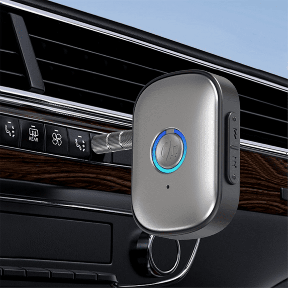 Car Bluetooth 5.3 AUX Adapter Noise Reduction 3.5mm Jack Stereo Wireless Audio Receiver with Microphone for Speaker,1 set * W1 car wireless Bluetooth receiver