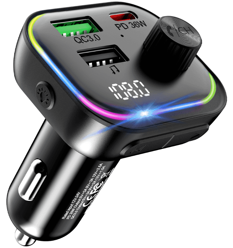 bluetooth cigarette lighter adapter walmart Car FM Transmitter with Bluetooth