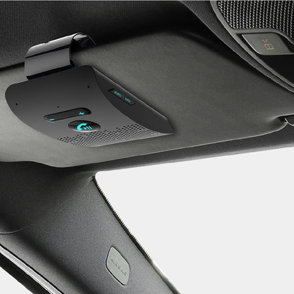 Car Bluetooth Sunshade Speakerphone - Hands-Free MP3 System, Noise Cancelling, Voice Prompt, Dual Phone Auto Connect