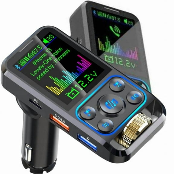 Car Bluetooth receiver MP3 5.0 lossless music cigarette lighter BC63