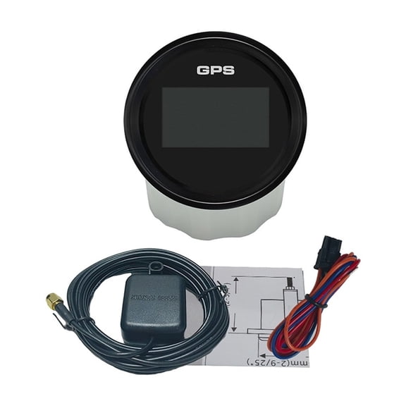 Car Boat 52mm 85mm Digital GPS Speedometer Odometer 0-999 Knots Km/h Mph 12V/24V With 8 Colors Backlight For Motorcycle Yacht ,Easy to Install