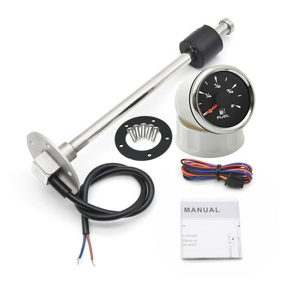 Car Boat Marine 52mm Fuel Level Gauge With Fuel Sending Unit 240-33ohm With 8 Color Backlight For Oil Tank Level Indicator Meter
--------
, Stable Output Signal