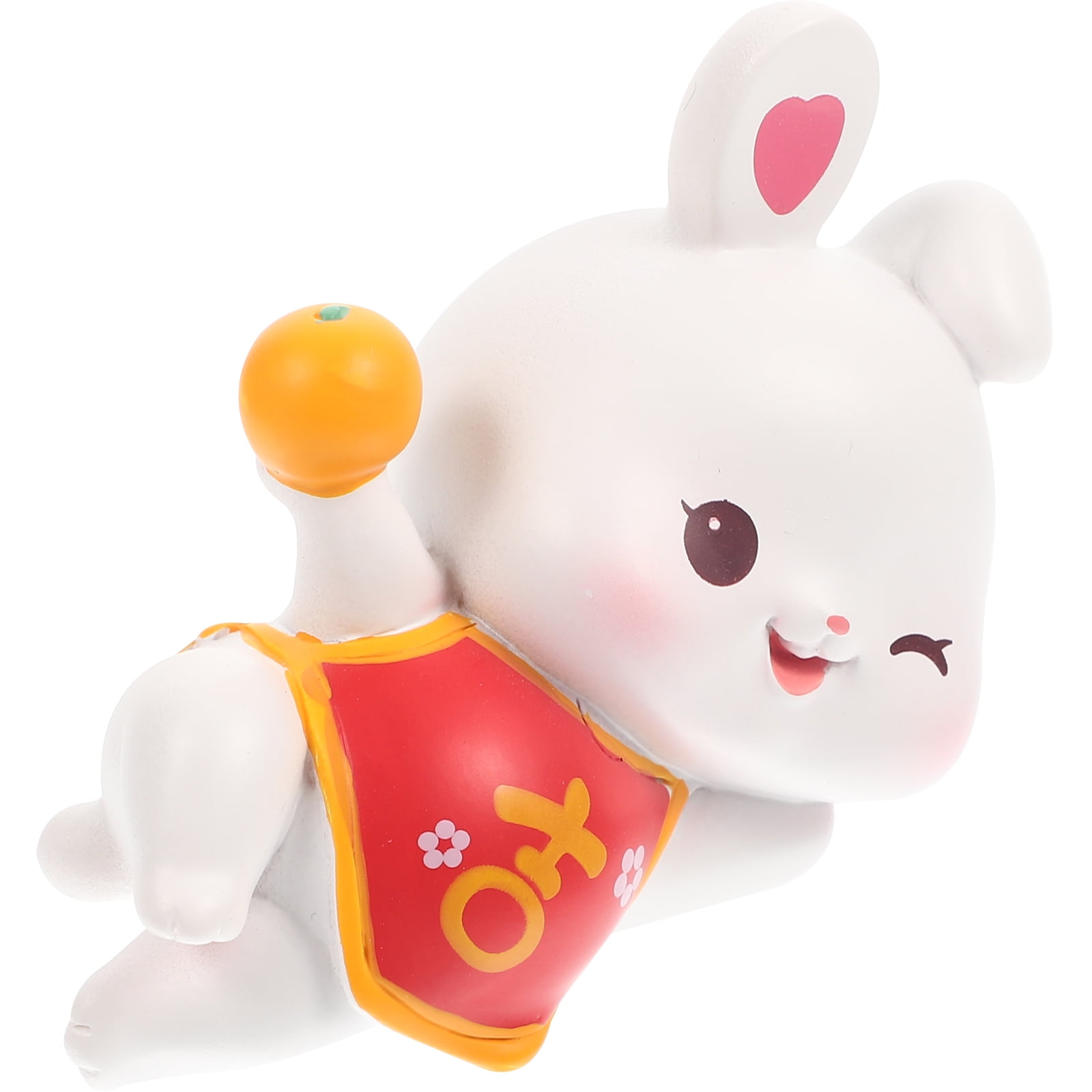 Car Bobblehead Dashboard Bunny Ornament Mascot Animal Statue Miniature