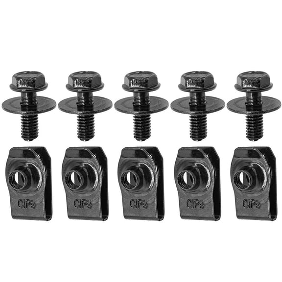 Car Body Bolts And U-Nut Clips M6 Screws For Honda For Accord Engine Under Cover