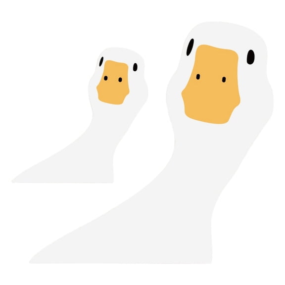 Car Body Decal Car Window Sticker Animal Pattern Waterproof Removable Sticker Cartoon Geese Design Automotive Sticker