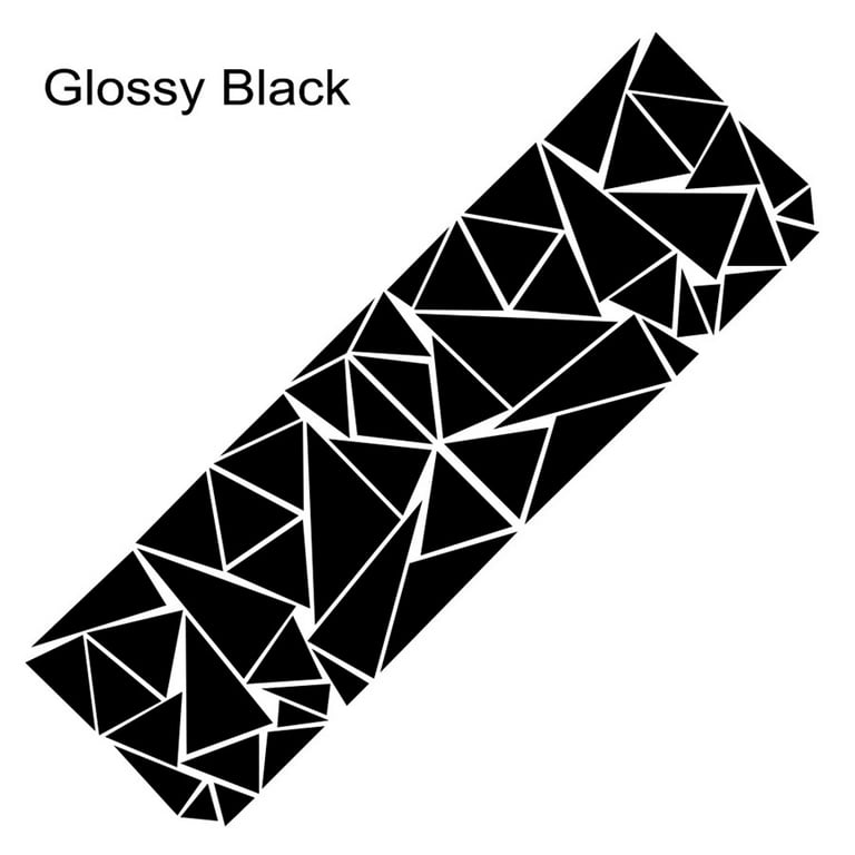 Car Body Sticker Vinyl Graphics Decal Sticker Geometric Triangle Glossy  Black