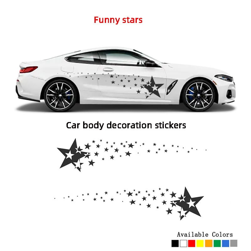 Car Body Stickers Exterior Decoration Vinyl Decals 1pairs Starry Sky ...