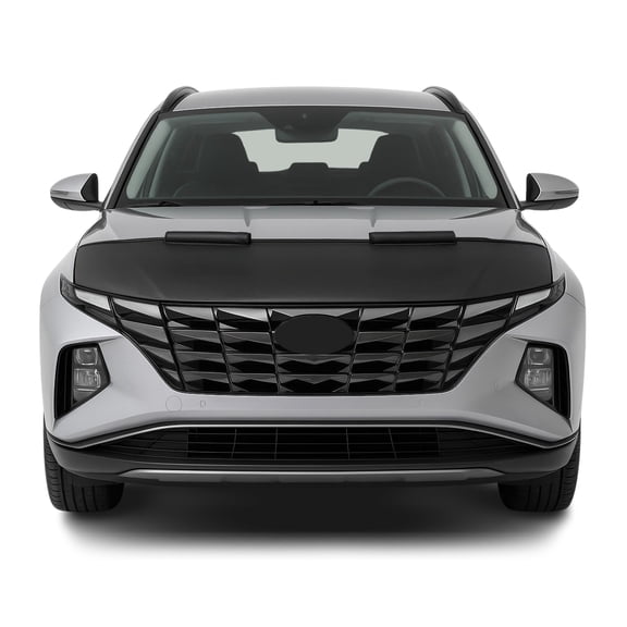 Car Bonnet Mask Hood Bra for Hyundai Tucson 2022-2024 Pre-FL Black Half 1 Pc