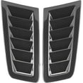 thumbnail image 1 of Car Bonnet Vents, Pack of 2 Black ABS Plastic Universal Auto Bonnet Air Vents Engine Hood Vents Car Hood Vent Scoop Kit Car Exterior Decorative Parts Fit for Focus RS MK2, 1 of 9