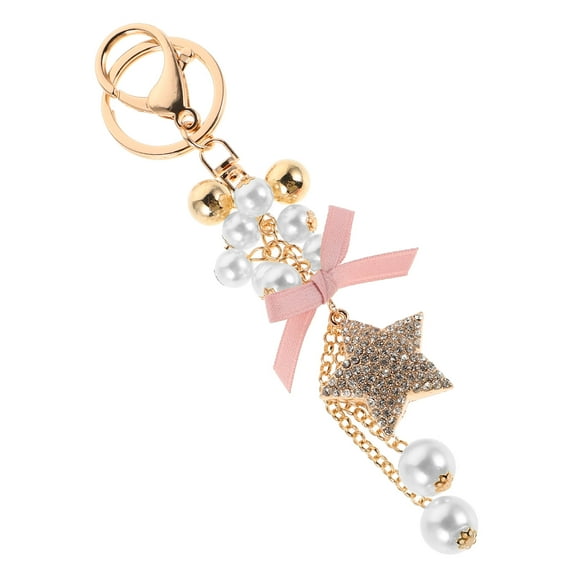 GOOHOCHY Keychain Pink 1Pack 6.7x1.3x0.8in Zinc Alloy Cloth