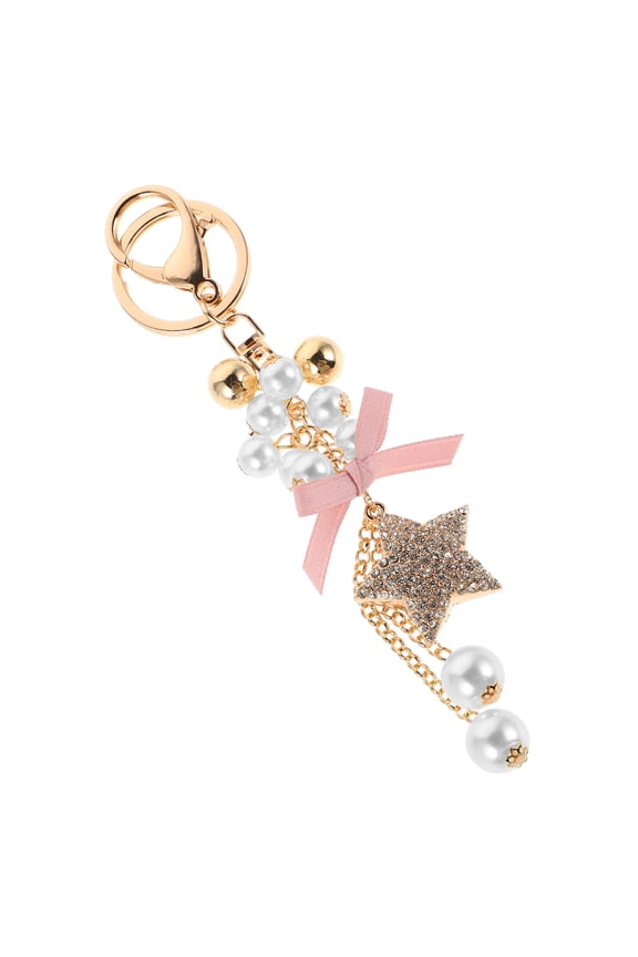 Keychain Pink 1Pack 6.7x1.3x0.8in Zinc Alloy Cloth