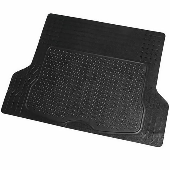 Toyandona Car Boot Pad Black PVC Cargo Mat Easy to Clean Weather Resistant Liner