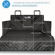 Car Boot Liner Protector For Dog, Nonslip Pet Cargo Cover, Anti-Scratch Tear-Resistan Washable Trunk Cover Mat Travel, Universal For Small Truck SUV-Black