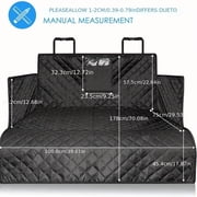 Car Boot Liner Protector For Dog, Nonslip Pet Cargo Cover, Anti-Scratch Tear-Resistan Washable Trunk Cover Mat Travel, Universal For Small Truck SUV-Black