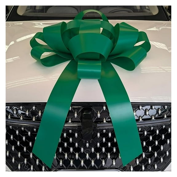 Car Bow 30 Inch - Giant Magnetic Car Bows for Gifts, Weather Resistant Vinyl, Non-Scratch - Holiday, Birthday, Graduation Decorations - Multiple Colors