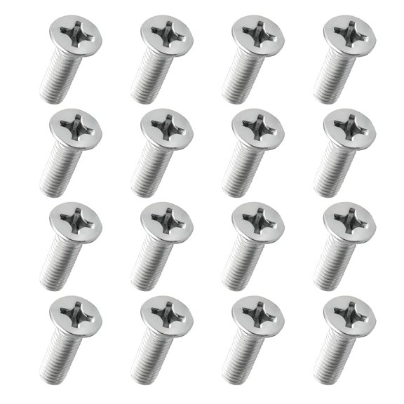 Car Brake Disc Rotor Screws, Stainless Steel Screw Rotor Brake Disc Retaining 93600-06014-0H, Retaining Screws for Front and Rear, Auto Replacement for City Civic Accord Odyssey Acura (16 PCS)
