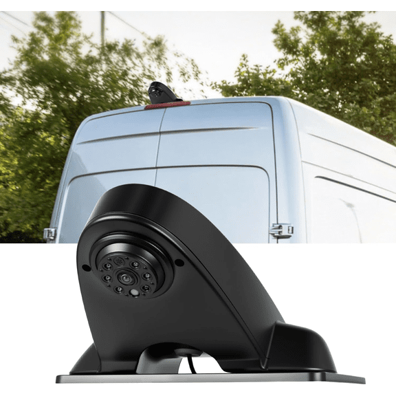 Car Brake Light Rear View Backup Camera for Benz Sprinter 2010-2019 Top Rear Brake Light Camera HD IR Night Vision Reversing Camera IP67 Waterproof