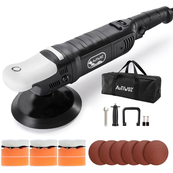 Autiwoz 1PC 6-Inch Rotary Polisher, 1000-3800 RPM, 6 Variable Speeds Power Tool Polishers