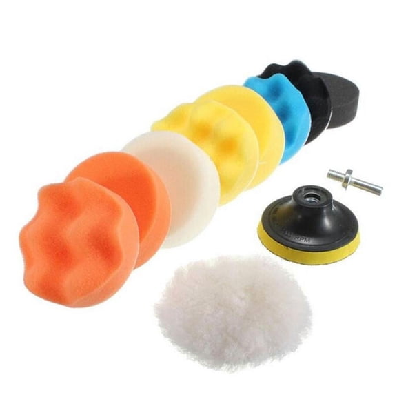 "Car Buffing Pads Polishing Sponge Buffer Set Waxing Foam Polisher Kit For Drill "