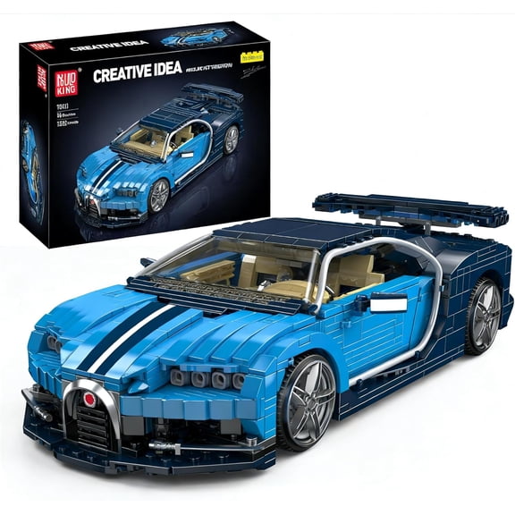 Car Building Sets, 1:12 Scale Sports Vehicle Model, Collectible Speed Champion Cars Building Kits, Build and Display Car Set (1222 Pieces)