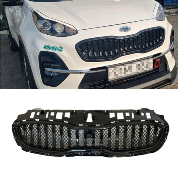 Car Bumper Grill Racing Grills Front Bumper Grille Body Kit Front Bumper Grill For KIA KX5 Sportage 2019-2021 Car Accessories
