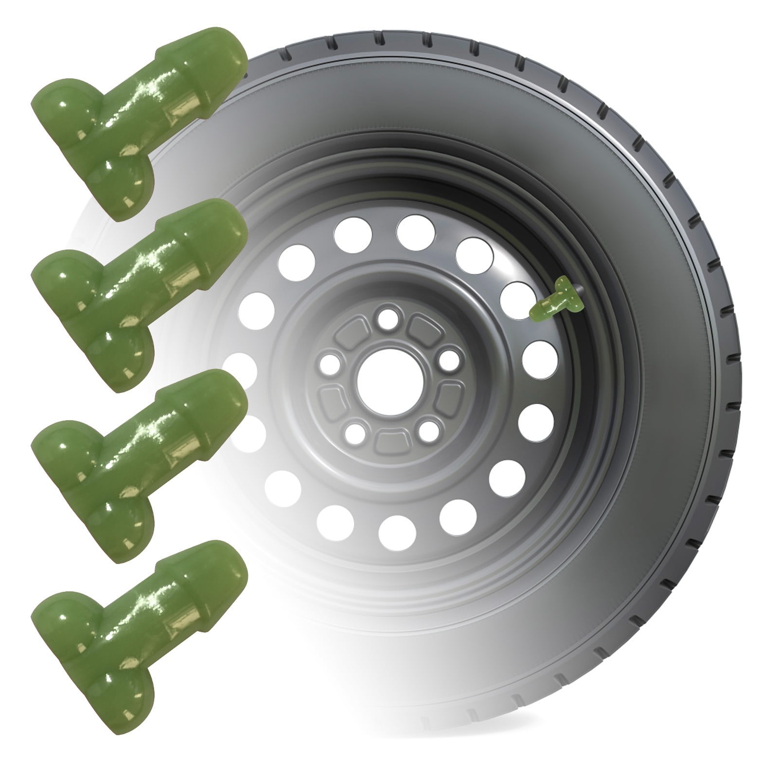 Car Bumper Guards Rear Fluorescent Car Tire Mouth Cover Car And