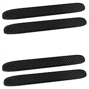 Car Bumper Protector Rubber Strips, Carbon Fibre Front and Rear Side Bumper Guard Cover for SUV MPV Truck, 4 Pcs