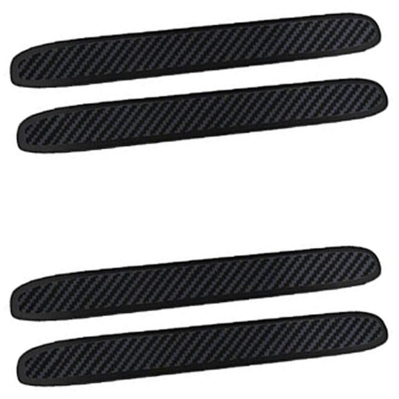 Car Bumper Protector Rubber Strips, Carbon Fibre Front and Rear Side Bumper Guard Cover for SUV MPV Truck, 4 Pcs