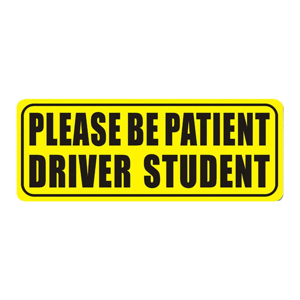 3-Pack Student Driver Magnet Decals For Car - Reflective 'Thanks For Your Patience' Bumper Stickers