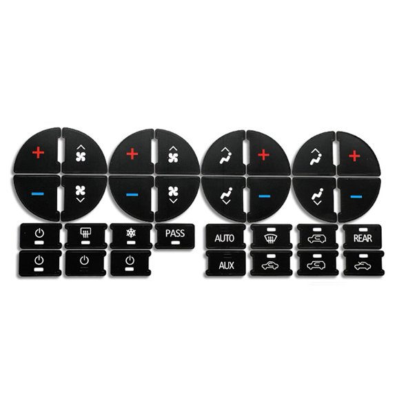 Car Button Repair Sticker Ac Control Cd Radio Audio Button Repair Sticker Trim 31 Key