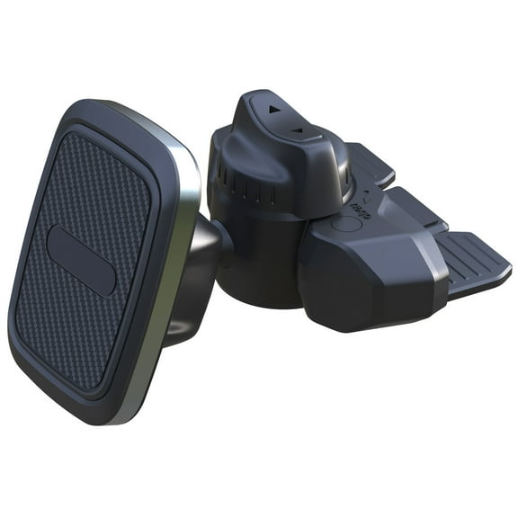 Car CD Player Slot Phone Mount Magnetic Holder (Magnet Adapters Included), Universal for Cell Phone, Smartphone, Flip Phone
