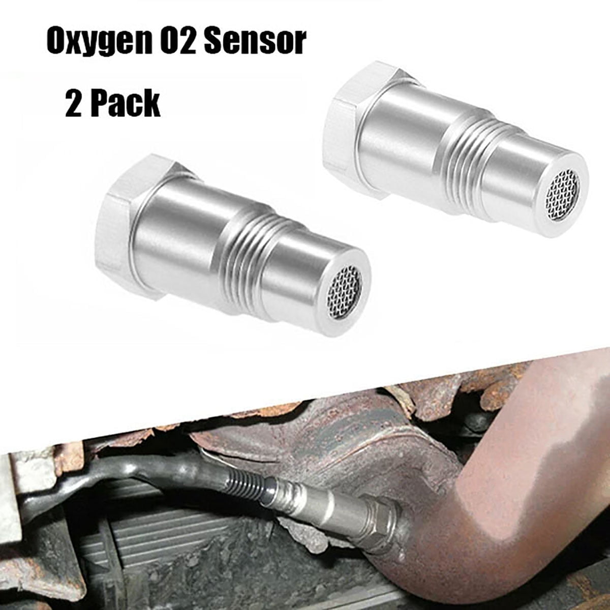 Universal O2 Bung Extension Useful Oxygen Sensor Connector Car Light  Accessories
