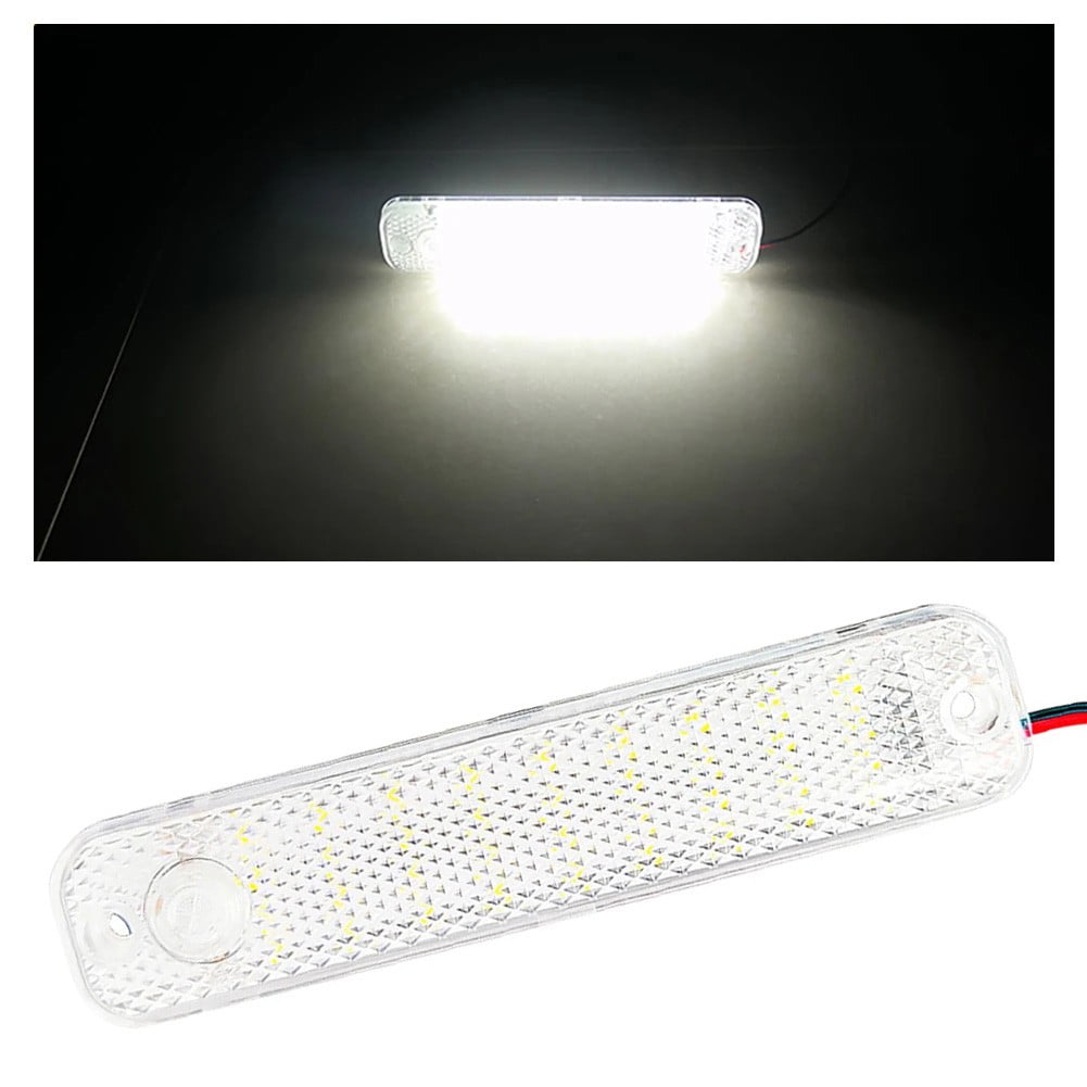 Car Cab Reading Lamp LED Aluminum Alloy Base Plate LED RV Van Universal Trunk Light V Car Cab Reading Lamp High Brightness