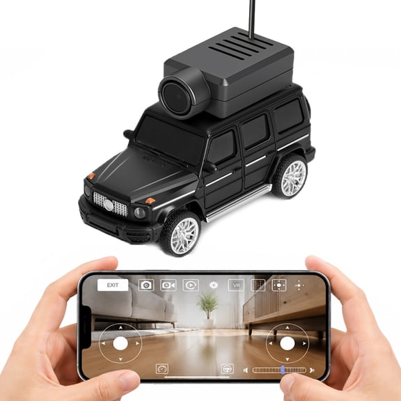 Car Cam Rc Mini Wifi,Mini Cam Racer Fpv Rc Car,Rc Camera Car With 720p Hd Camera, Gyro Stabilization, Led Ambient Light, Adjustable Speed Modes, App Control For Real-Time Video And Fun Driving