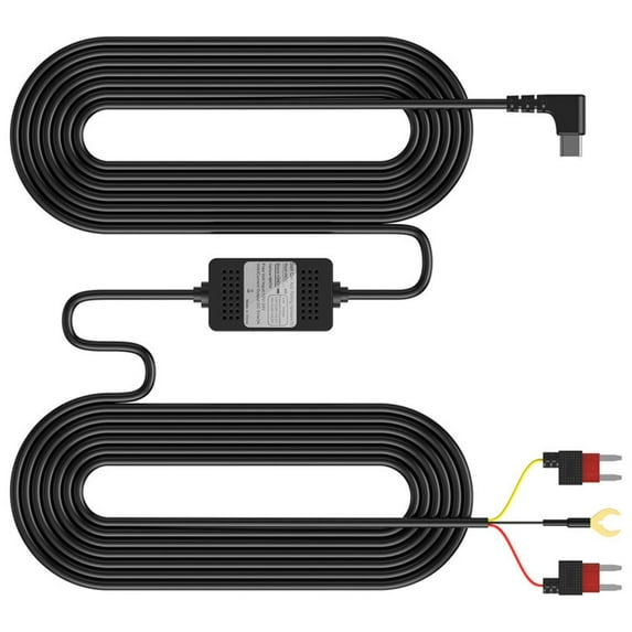 Car Camera Hard Wire Kit USB Type C 12V 24V Input for Vehicle Continuous Power