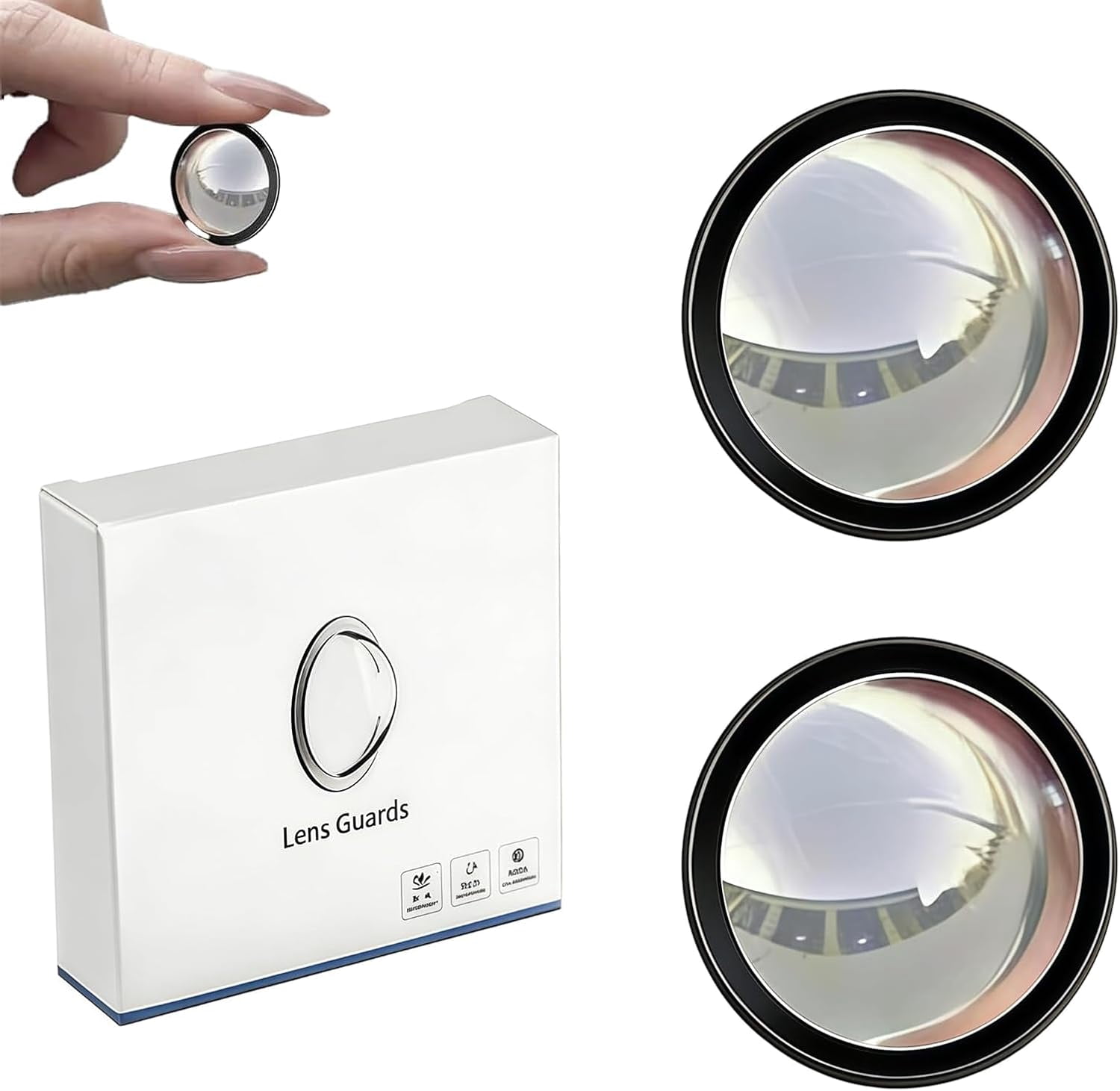 Camera Protector Poli Car Camera Lens Protector, 2-Pack Transparent & Weatherproof Film ...