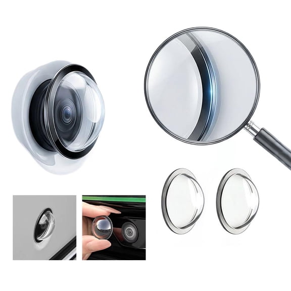 Car Camera Lens Protector 2PCS, Clear Acrylic Dash Cam & Rear View Camera Cover, Scratch Resistant Waterproof Anti-Fog Lens Guard with Cleaning Kit