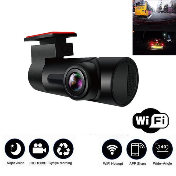 Full High Definition 1080p Car Mini Camera 140 Wide Angle Rearview Mirror Digital Video Recorder Driving Camcorder
