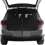 Car Camping Tailgate Mesh Screen for SUV, Magnetic Car Tailgate Mosquito Net with Zipper, Universal SUV/MPV Tailgate Back Door Mosquito Net Car Camping Essentials 58 L x 57 H, Black