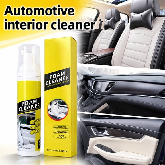 Car, Car Interior Cleaner, Car Carpet Cleaner, Stain Remover, Multipurpose Cleaner, No-Rinse Foam That Works on Leather, Vinyl, Fabric, Carpet and Plastic to Refresh Every Spot