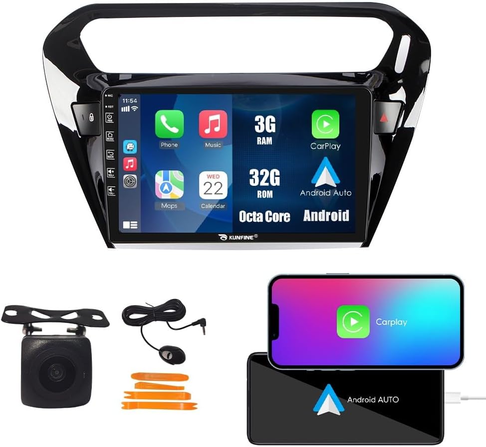 Car CarPlay Android Auto Navigation Stereo GPS Radio Reverse Camera
