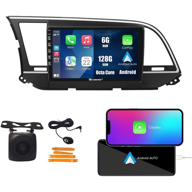 Car CarPlay Android Auto Navigation Stereo GPS Radio Reverse Camera
