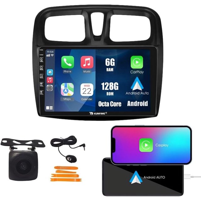Car CarPlay Android Auto Navigation Stereo GPS Radio Reverse Camera