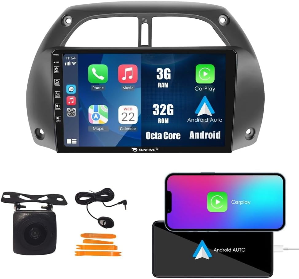 10" Android Car Stereo With CarPlay & Android Auto For 2014-2017 Honda Fit/Jazz (RHD) – GPS, 4G+64G
