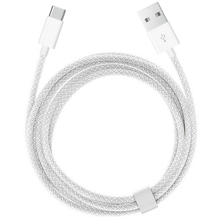 Car CarPlay Cable, USB A to USB C Woven Cable Compatible for iPhone 15/16, 15/16 Pro Max, 15/16 Plus, iPad 10th Gen, iPad Pro 12.9/11, iPad Air 5th/ 4th, Mini Charger Cord, Car Charging Cable(White)